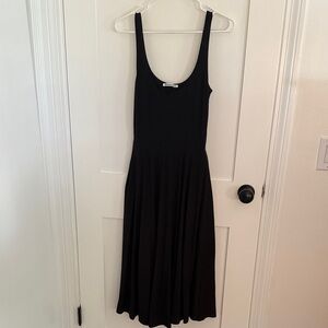 Reformation Classic Black Midi Dress